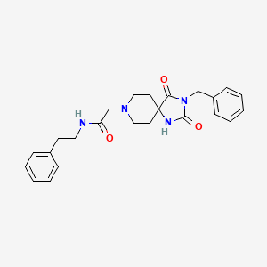 2-(3-benzyl-2,4-dioxo-1,3,8-triazaspiro[4.5]decan-8-yl)-N-phenethylacetamide