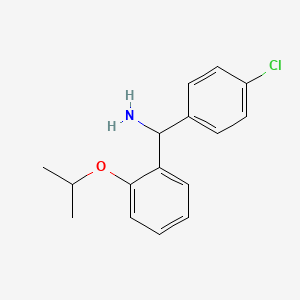 molecular formula C16H18ClNO B2979195 (4-Chlorophenyl)[2-(propan-2-yloxy)phenyl]methanamine CAS No. 1503337-61-8