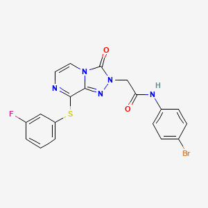 molecular formula C19H13BrFN5O2S B2979203 N-(4-chloro-2-fluorophenyl)-2-(4-methyl-3,5-dioxo-3,4-dihydro-2H-pyridazino[4,5-b][1,4]thiazin-6(5H)-yl)acetamide CAS No. 1251603-57-2