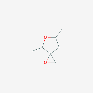 molecular formula C7H12O2 B2979207 5,7-Dimethyl-1,6-dioxaspiro[2.4]heptane CAS No. 98962-43-7