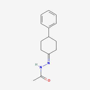 molecular formula C14H18N2O B2979208 N'-(4-苯基环己叉亚甲基)乙酰肼 CAS No. 473677-42-8