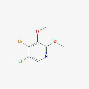 molecular formula C7H7BrClNO2 B2979234 4-Bromo-5-chloro-2,3-dimethoxypyridine CAS No. 1881289-54-8