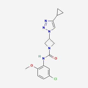 N-(5-chloro-2-methoxyphenyl)-3-(4-cyclopropyl-1H-1,2,3-triazol-1-yl)azetidine-1-carboxamide