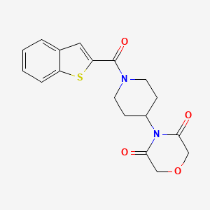 4-(1-(Benzo[b]thiophene-2-carbonyl)piperidin-4-yl)morpholine-3,5-dione
