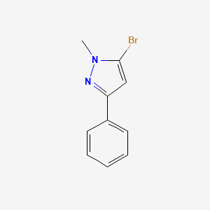 molecular formula C10H9BrN2 B2979264 5-bromo-1-methyl-3-phenyl-1H-pyrazole CAS No. 1188116-65-5