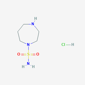 molecular formula C5H14ClN3O2S B2979266 1,4-二氮杂环-1-磺酰胺盐酸盐 CAS No. 1430849-11-8