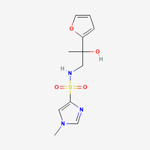 N-(2-(furan-2-yl)-2-hydroxypropyl)-1-methyl-1H-imidazole-4-sulfonamide