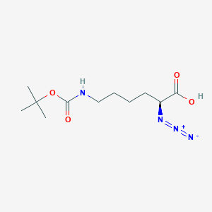 molecular formula C11H20N4O4 B2979280 (S)-6-(Boc-Amino)-2-azidohexanoic acid CAS No. 333366-32-8