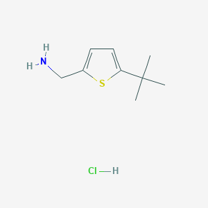 molecular formula C9H16ClNS B2979287 (5-叔丁基噻吩-2-基)甲胺盐酸盐 CAS No. 114098-24-7