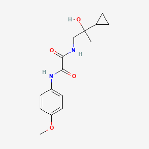 molecular formula C15H20N2O4 B2979298 N1-(2-cyclopropyl-2-hydroxypropyl)-N2-(4-methoxyphenyl)oxalamide CAS No. 1286711-89-4