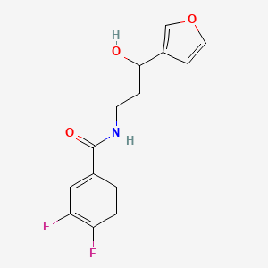 3,4-difluoro-N-(3-(furan-3-yl)-3-hydroxypropyl)benzamide