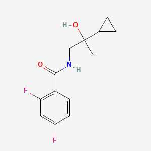 molecular formula C13H15F2NO2 B2979300 N-(2-环丙基-2-羟基丙基)-2,4-二氟苯甲酰胺 CAS No. 1286713-30-1