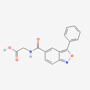 2-[(3-Phenyl-2,1-benzoxazol-5-yl)formamido]acetic acid