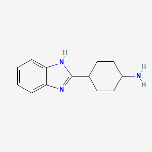 4-(1H-1,3-Benzodiazol-2-yl)cyclohexan-1-amine