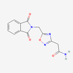 2-(5-((1,3-Dioxoisoindolin-2-yl)methyl)-1,2,4-oxadiazol-3-yl)acetamide