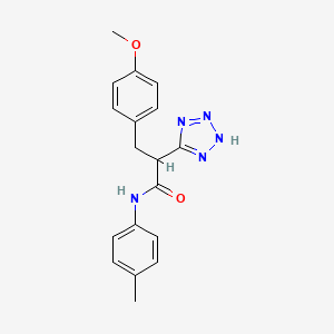 3-(4-methoxyphenyl)-N-(4-methylphenyl)-2-(2H-tetrazol-5-yl)propanamide