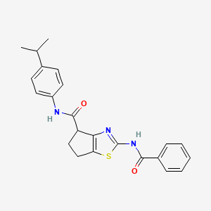 2-benzamido-N-(4-isopropylphenyl)-5,6-dihydro-4H-cyclopenta[d]thiazole-4-carboxamide