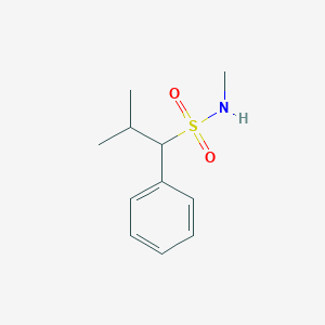 molecular formula C11H17NO2S B2979335 N,2-Dimethyl-1-phenylpropane-1-sulfonamide CAS No. 2137627-74-6