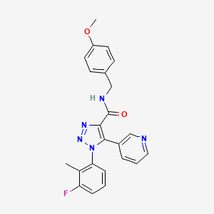 1-(3-fluoro-2-methylphenyl)-N-(4-methoxybenzyl)-5-pyridin-3-yl-1H-1,2,3-triazole-4-carboxamide