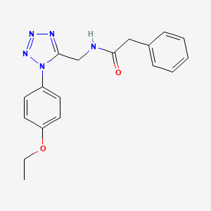 molecular formula C18H19N5O2 B2979351 N-((1-(4-ethoxyphenyl)-1H-tetrazol-5-yl)methyl)-2-phenylacetamide CAS No. 1005292-38-5