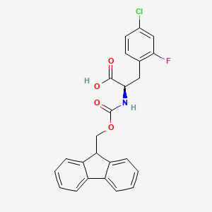 molecular formula C24H19ClFNO4 B2979354 Fmoc-D-2-氟-4-氯苯丙氨酸 CAS No. 1217768-67-6