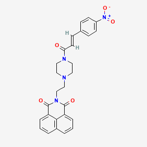 2-(2-{4-[3-(4-Nitro-phenyl)-acryloyl]-piperazin-1-yl}-ethyl)-benzo[de]isoquinoline-1,3-dione