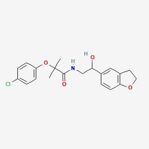 2-(4-chlorophenoxy)-N-(2-(2,3-dihydrobenzofuran-5-yl)-2-hydroxyethyl)-2-methylpropanamide