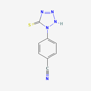 molecular formula C8H5N5S B2979381 4-(5-sulfanylidene-2H-tetrazol-1-yl)benzonitrile CAS No. 173442-77-8