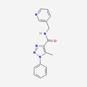 5-methyl-1-phenyl-N-(pyridin-3-ylmethyl)-1H-1,2,3-triazole-4-carboxamide