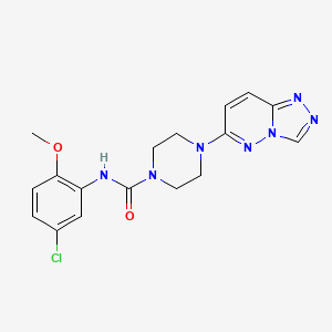4-([1,2,4]triazolo[4,3-b]pyridazin-6-yl)-N-(5-chloro-2-methoxyphenyl)piperazine-1-carboxamide