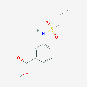 molecular formula C11H15NO4S B2979392 Methyl 3-(propane-1-sulfonamido)benzoate CAS No. 1153069-50-1