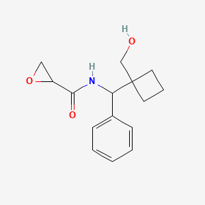 N-[[1-(Hydroxymethyl)cyclobutyl]-phenylmethyl]oxirane-2-carboxamide