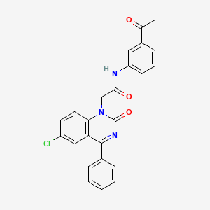 N-(3-acetylphenyl)-2-(6-chloro-2-oxo-4-phenylquinazolin-1(2H)-yl)acetamide