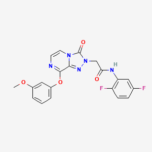 molecular formula C20H15F2N5O4 B2979418 N-(2,5-二氟苯基)-2-[8-(3-甲氧苯氧基)-3-氧代-[1,2,4]三唑并[4,3-a]哒嗪-2-基]乙酰胺 CAS No. 1251602-64-8