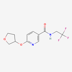 6-((tetrahydrofuran-3-yl)oxy)-N-(2,2,2-trifluoroethyl)nicotinamide