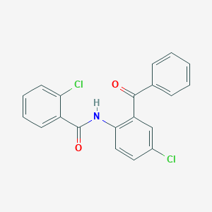 N-(2-benzoyl-4-chlorophenyl)-2-chlorobenzamide