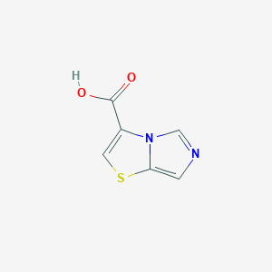molecular formula C6H4N2O2S B2979441 咪唑并[4,3-b][1,3]噻唑-3-羧酸 CAS No. 1306605-02-6