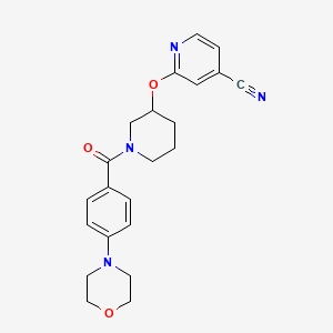 2-((1-(4-Morpholinobenzoyl)piperidin-3-yl)oxy)isonicotinonitrile