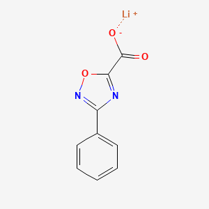 molecular formula C9H5LiN2O3 B2979452 Lithium(1+) ion 3-phenyl-1,2,4-oxadiazole-5-carboxylate CAS No. 1864062-88-3