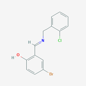 4-bromo-2-{(E)-[(2-chlorobenzyl)imino]methyl}phenol