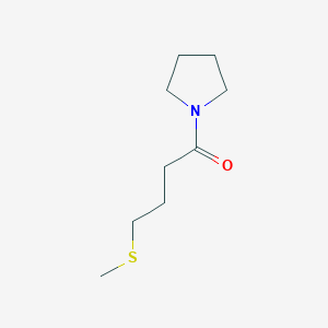 molecular formula C9H17NOS B2979459 4-Methylsulfanyl-1-pyrrolidin-1-ylbutan-1-one CAS No. 1807555-56-1