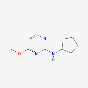 molecular formula C10H15N3O B2979465 N-cyclopentyl-4-methoxypyrimidin-2-amine CAS No. 1311936-04-5