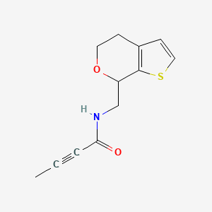 N-(5,7-Dihydro-4H-thieno[2,3-c]pyran-7-ylmethyl)but-2-ynamide