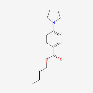 molecular formula C15H21NO2 B2979490 4-吡咯烷基苯甲酸丁酯 CAS No. 200200-96-0