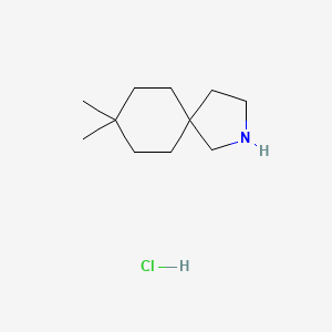 8,8-Dimethyl-2-azaspiro[4.5]decane;hydrochloride