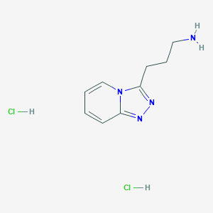 molecular formula C9H14Cl2N4 B2979520 (3-[1,2,4]Triazolo[4,3-a]pyridin-3-ylpropyl)amine dihydrochloride CAS No. 1949815-72-8