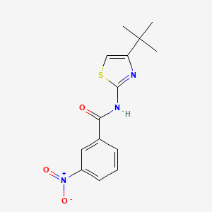 molecular formula C14H15N3O3S B2979523 N-(4-(tert-butyl)thiazol-2-yl)-3-nitrobenzamide CAS No. 303226-98-4