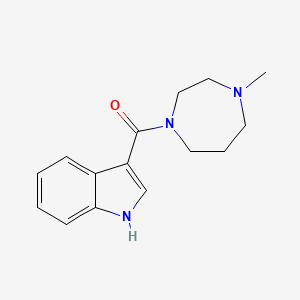 molecular formula C15H19N3O B2979529 (1H-吲哚-3-基)(4-甲基-1,4-二氮杂环-1-基)甲酮 CAS No. 1154109-65-5