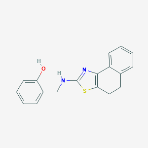 molecular formula C18H16N2OS B297953 2-[(4,5-Dihydronaphtho[1,2-d][1,3]thiazol-2-ylamino)methyl]phenol 