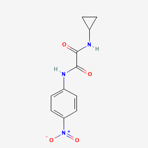 molecular formula C11H11N3O4 B2979552 N-环丙基-N'-(4-硝基苯基)草酰胺 CAS No. 903063-04-7